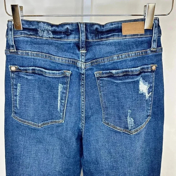 Judy Blue Boyfriend Fit Size 1|25 Distressed Jeans Denim Casual Festival Rodeo C - Picture 10 of 15